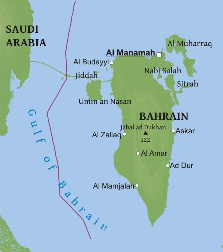 ramani ya Bahrain daraja