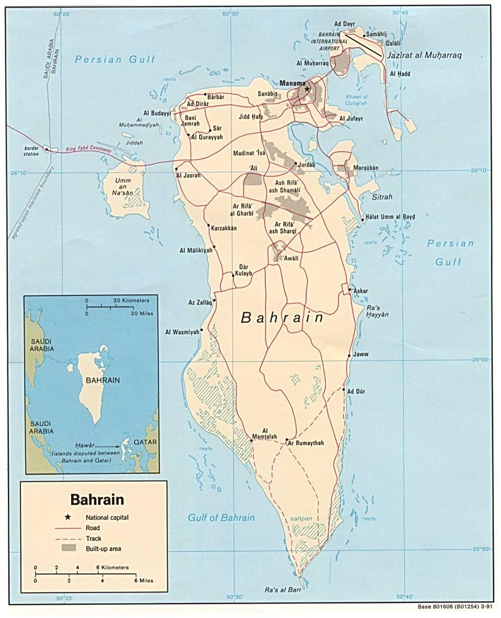 ramani ya maonyesho ya barabara Bahrain